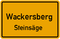 Steinsäge in WackersbergSteinsäge