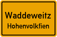 Straßenverzeichnis Waddeweitz Hohenvolkfien
