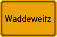Ortsschild von Gemeinde Waddeweitz in Niedersachsen