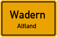 Straßenverzeichnis Wadern Altland