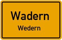 Wederner Straße in WadernWedern