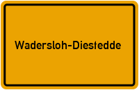 Ortsschild Wadersloh-Diestedde