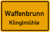 Straßenverzeichnis Waffenbrunn Klinglmühle