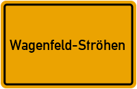 Ortsschild Wagenfeld-Ströhen