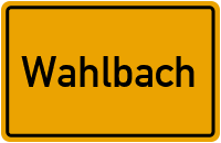 Wahlbach in Rheinland-Pfalz