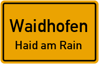 Straßen in Waidhofen Haid am Rain