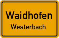 Straßenverzeichnis Waidhofen Westerbach