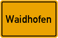 Wo liegt Waidhofen?