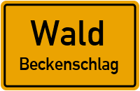 Straßen in Wald Beckenschlag