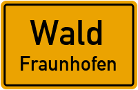 Straßen in Wald Fraunhofen