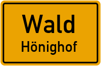 Straßen in Wald Hönighof