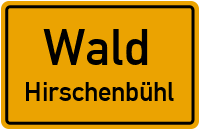 Straßen in Wald Hirschenbühl