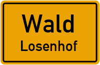 Straßen in Wald Losenhof