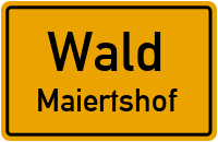 Straßen in Wald Maiertshof