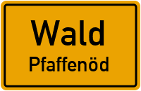 Straßen in Wald Pfaffenöd