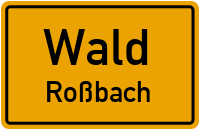 Straßen in Wald Roßbach