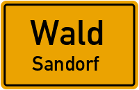 Straßen in Wald Sandorf