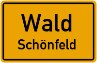 Straßen in Wald Schönfeld