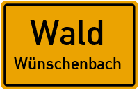 Straßen in Wald Wünschenbach