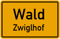 Straßen in Wald Zwiglhof
