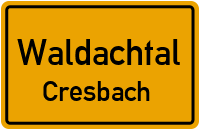 Straßenverzeichnis Waldachtal Cresbach