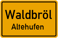 Straßenverzeichnis Waldbröl Altehufen