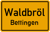 Straßen in Waldbröl Bettingen