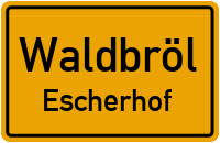 Hardtweg in WaldbrölEscherhof
