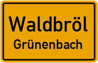 Straßen in Waldbröl Grünenbach