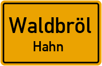 Straßenverzeichnis Waldbröl Hahn