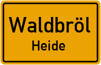 Straßen in Waldbröl Heide