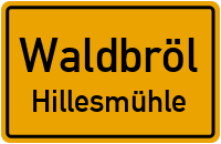 Straßenverzeichnis Waldbröl Hillesmühle