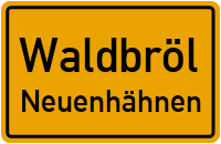 Straßenverzeichnis Waldbröl Neuenhähnen