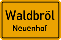 Straßen in Waldbröl Neuenhof