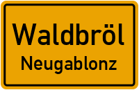 Schaumburgweg in WaldbrölNeugablonz