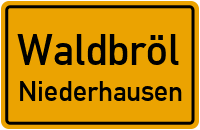Straßen in Waldbröl Niederhausen