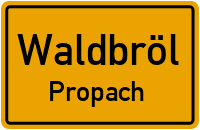 Straßenverzeichnis Waldbröl Propach