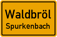 Straßen in Waldbröl Spurkenbach