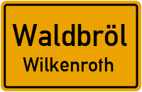 Straßenverzeichnis Waldbröl Wilkenroth