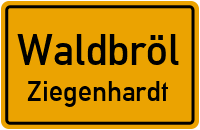 Brölstraße in WaldbrölZiegenhardt