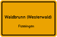 Straßen in Waldbrunn (Westerwald) Fussingen