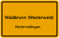 Straßen in Waldbrunn (Westerwald) Hintermeilingen