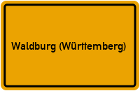 City Sign Waldburg (Württemberg)