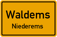 Straßenverzeichnis Waldems Niederems