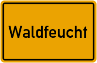 Ortsschild von Gemeinde Waldfeucht in Nordrhein-Westfalen