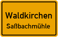 Straßen in Waldkirchen Saßbachmühle