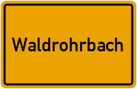 City Sign Waldrohrbach