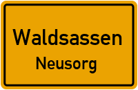 Straßenverzeichnis Waldsassen Neusorg
