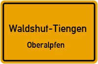 Straßenverzeichnis Waldshut-Tiengen Oberalpfen