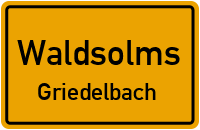 Straßenverzeichnis Waldsolms Griedelbach